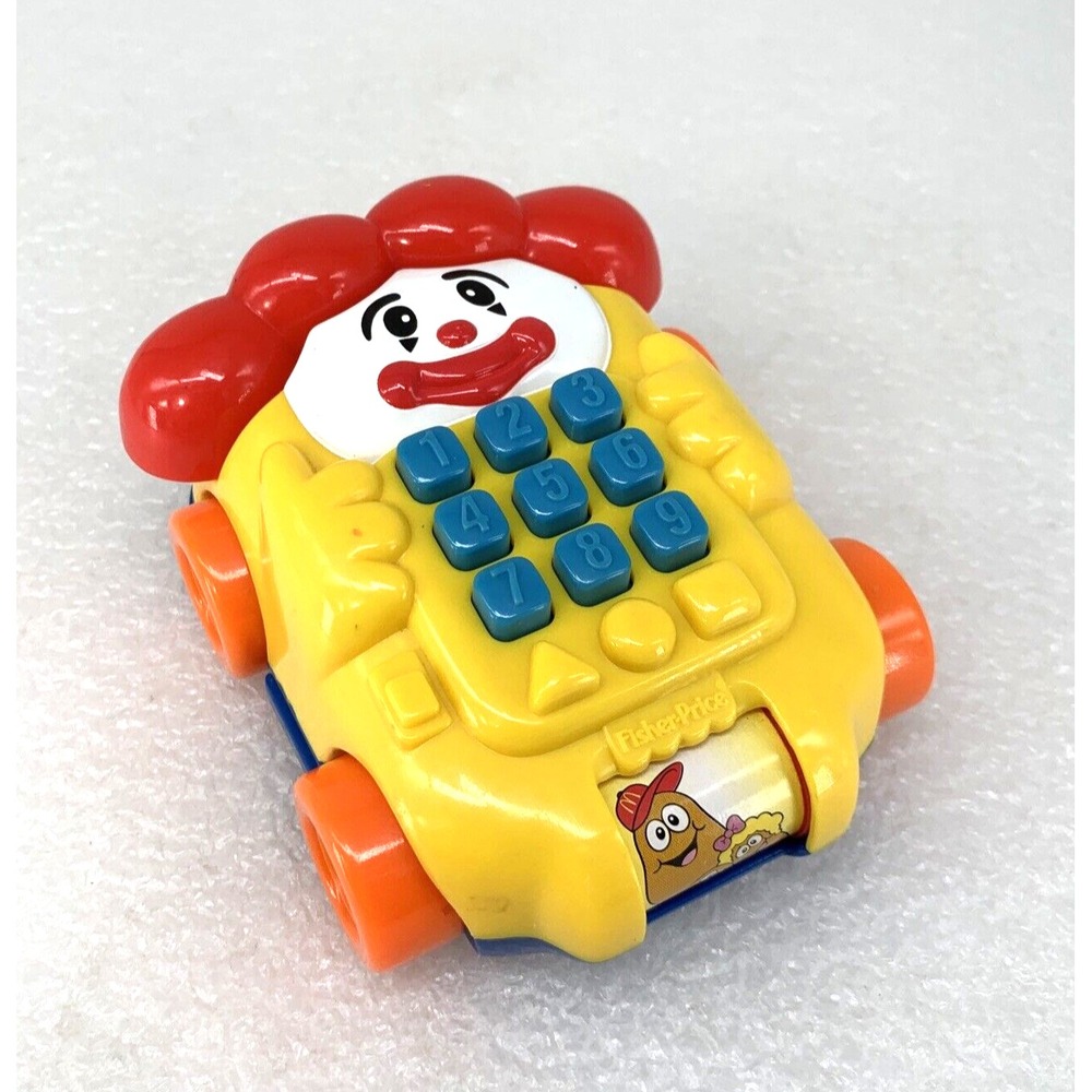 2003 Fisher Price McDonald's Ronald McDonald Plastic Collectible Phone Car Toy - Picture 1 of 8